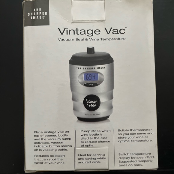 SHARPER IMAGE VINTAGE VAC for Wine - Picture 2 of 5